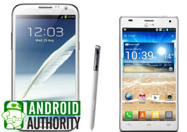 Fotografía - Samsung Galaxy Note 2 vs LG Optimus 4X HD [vidéo]
